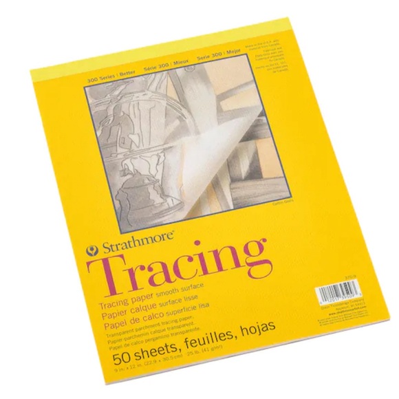 Strathmore Tracing Paper Transparent Parchment Drawing Paper Pad 9x12 50 sheets - Picture 4 of 4
